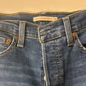 Levi's High-Waisted Blue Denim Jeans